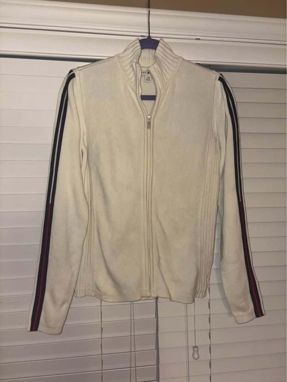 Vintage Y2K prep Tommy Hilfiger  zip up cardigan